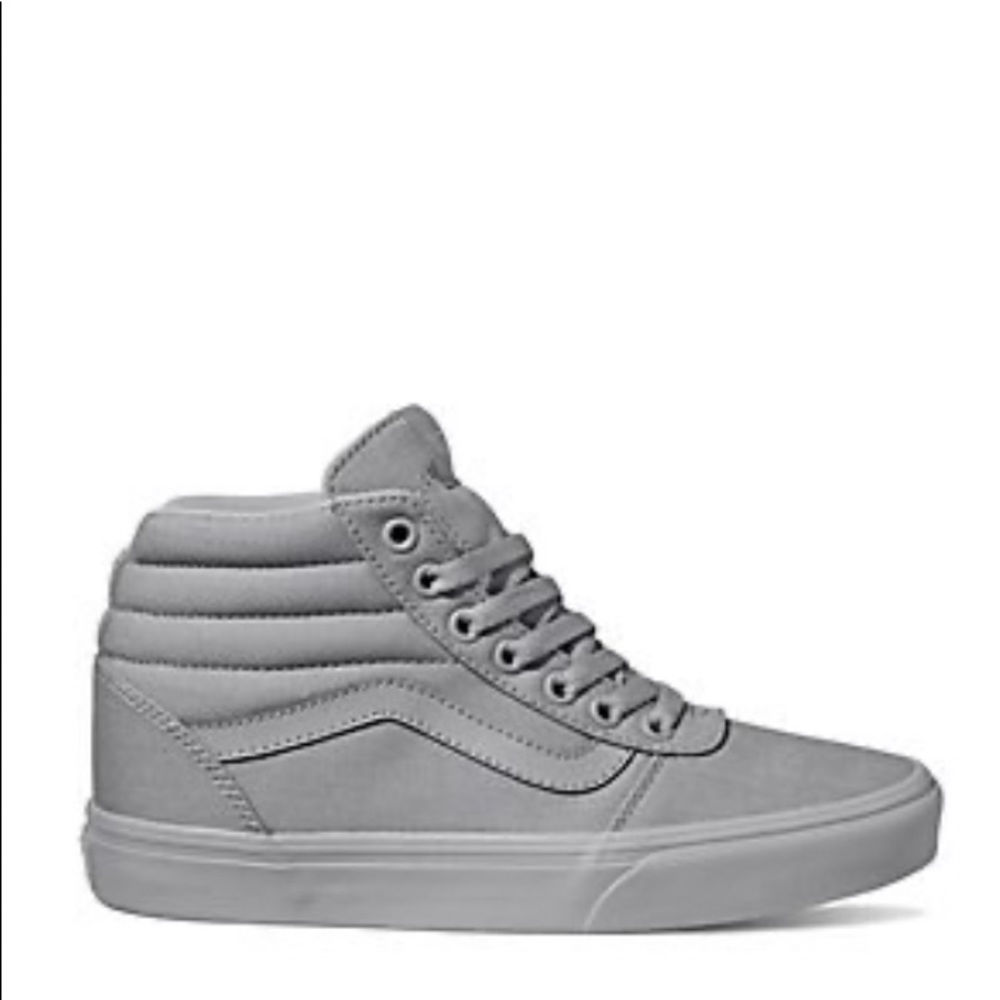 GREY VANS!! womens WORN!